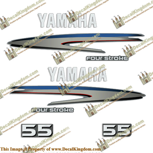Yamaha 55hp 4-Stroke Decal Kit