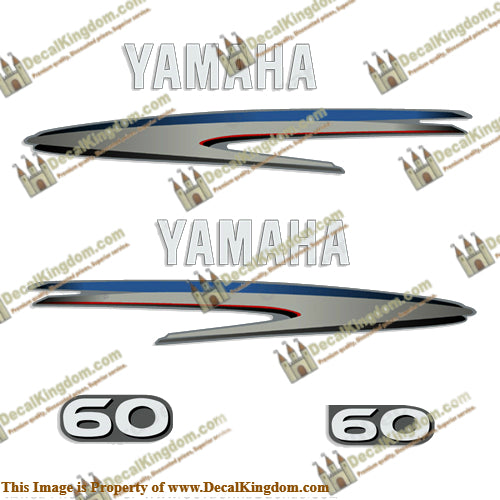 Yamaha 60hp 4-Stroke Decal Kit - 2002 - 2006+