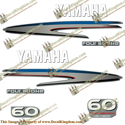 Yamaha 60hp 4-Stroke High Thrust Decal Kit