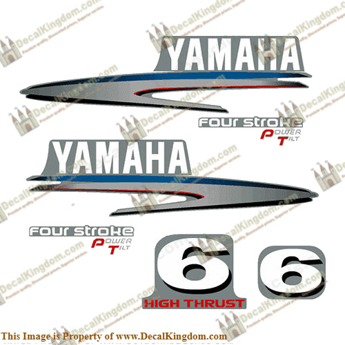 Yamaha 6hp Fourstroke Decals