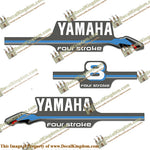 Yamaha 8hp Fourstroke Decals - 2000 Style