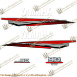 Yamaha 90hp 2-Stroke Decal Kit - 1997 - 2001 (Red/Silver)