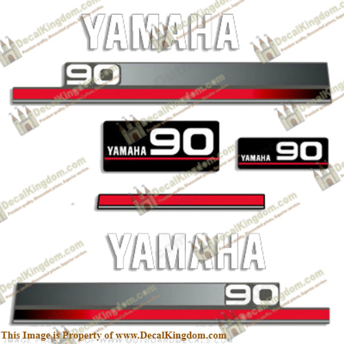 Yamaha 90hp Decals 1996-1997