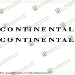 Continental Boat Trailer Decals (Set of 2) - Any Color! - Boat Decals from DecalKingdomoutboard decal Continental Boat Trailer Decals (Set of 2) - Any Color! vintage decals. Outboard engine graphics.